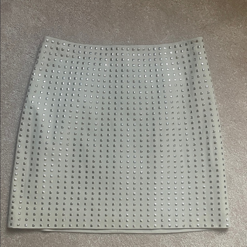H&M Silver Studded Mini Skirt